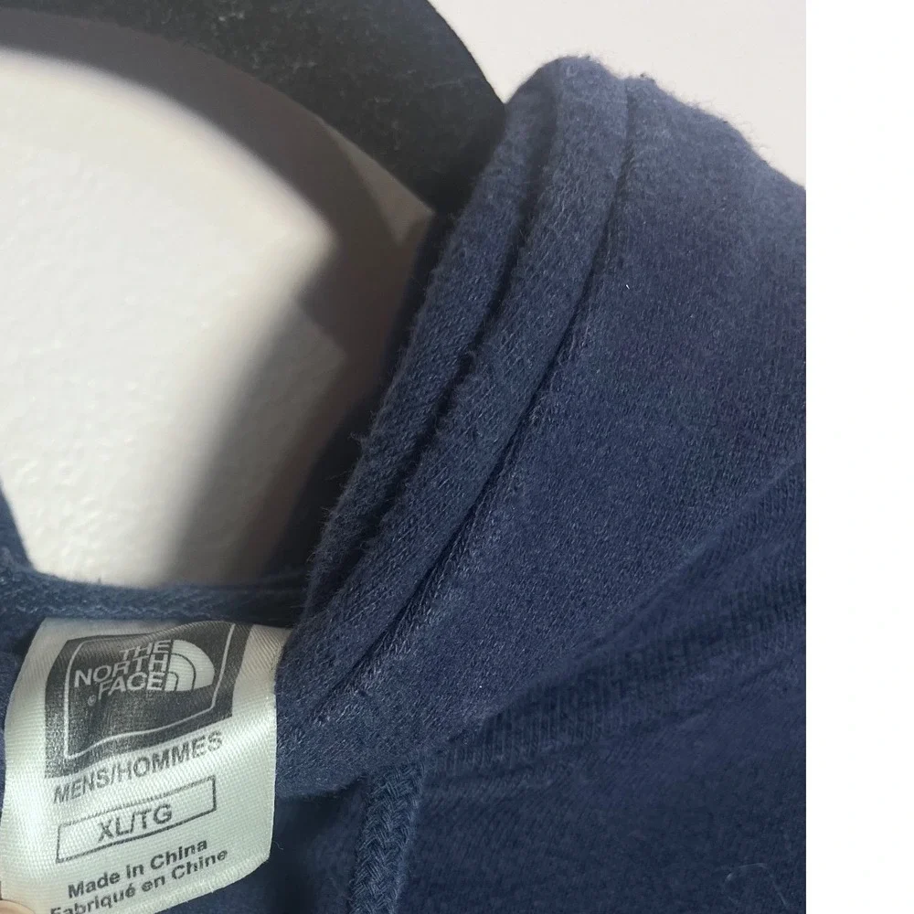 The North Face Navy Blue Hoodie Mens XLG Pullover Hooded Sweatshirt